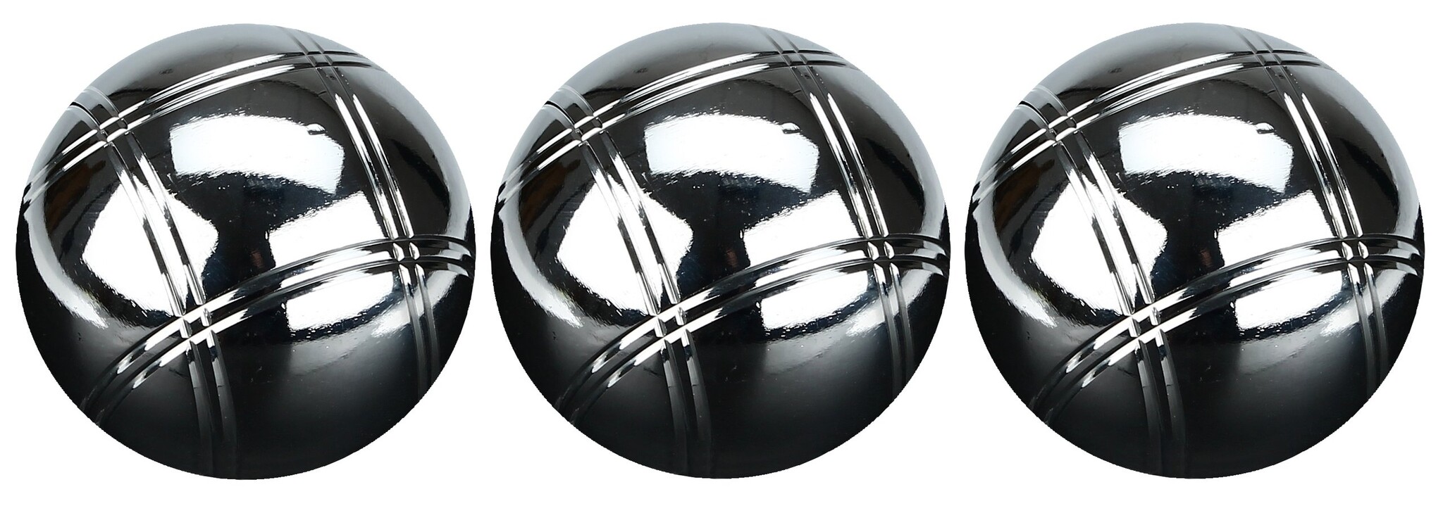 Faver® Faver - Boules Set IV - 3 Balls - Chrome/Black