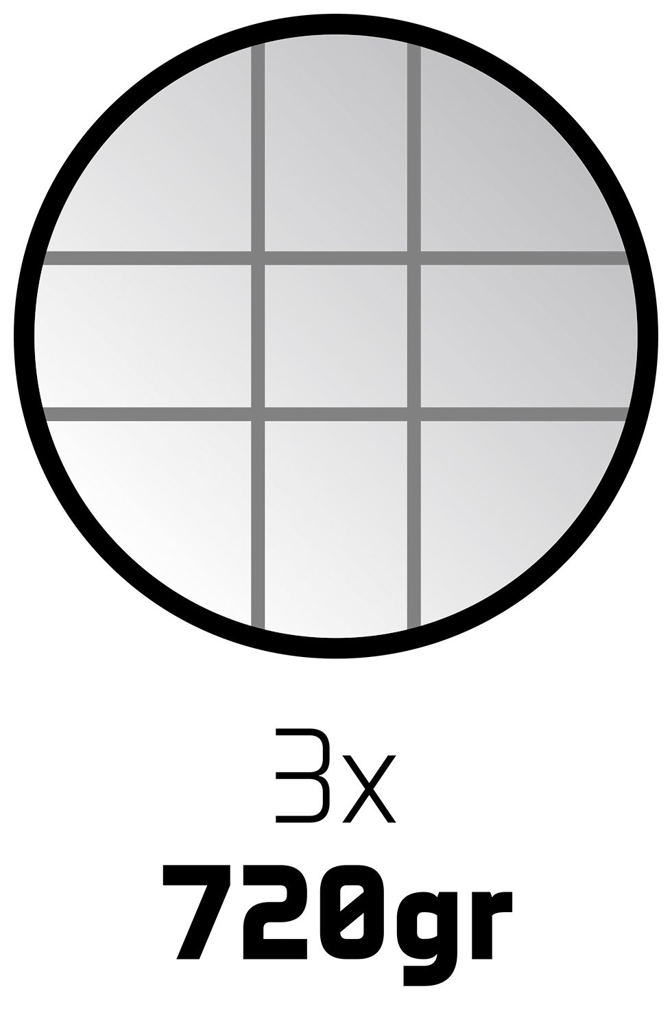 Faver® Faver - Boules Set IV - 3 Balls - Chrome/Black