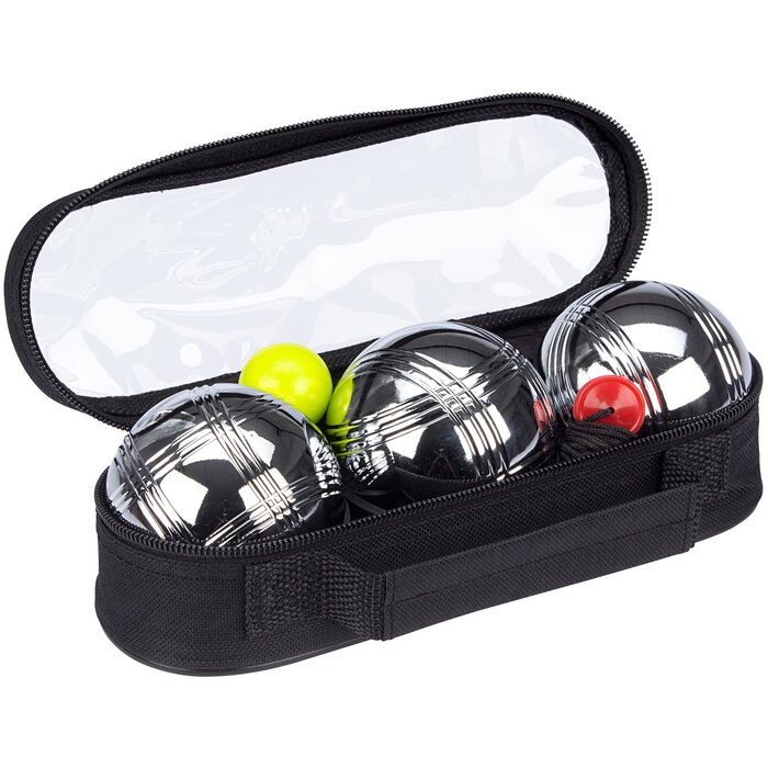 Faver® Faver® - Jeu de Boules Set III • 3 Balles • Chrome/Noir