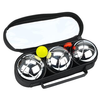 Faver® Faver® - Jeu de Boules Set III • 3 Ballen • Chroom/Zwart