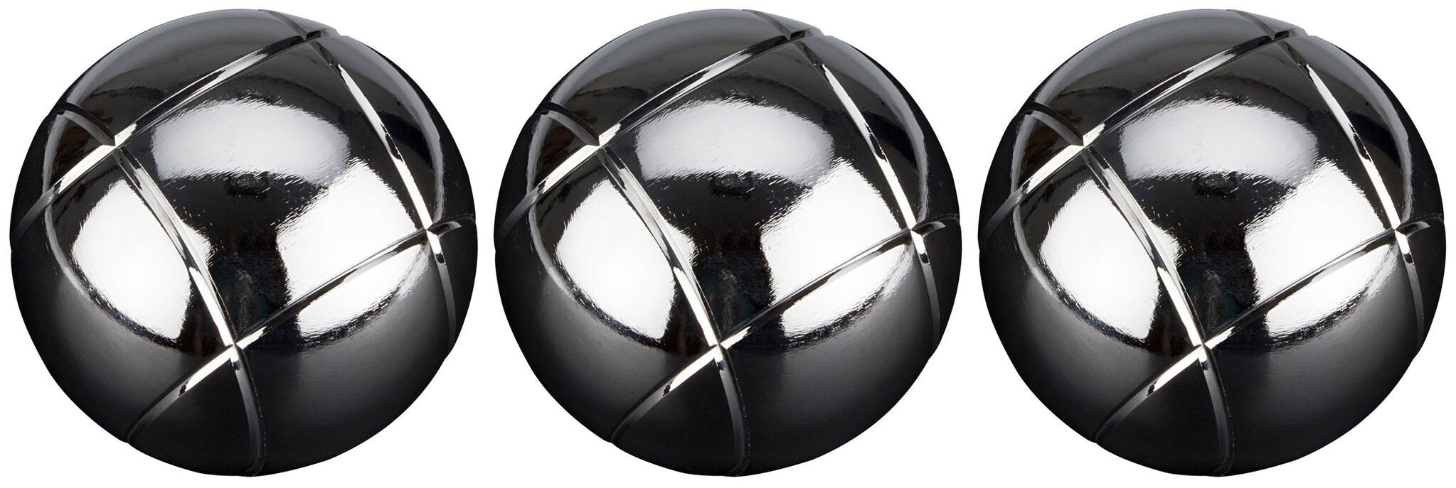 Faver® Faver - Boules Set III - 3 Balls - Chrome/Black