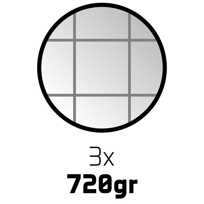 Faver® Faver® - Jeu de Boules Set III • 3 Balls • Chrome/Black