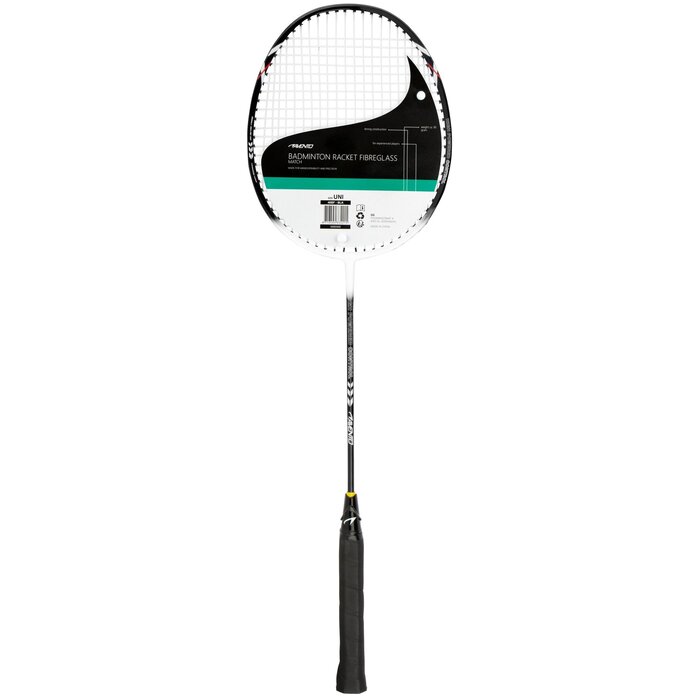 Avento® Avento - Badminton Racket Fiberglass - MATCH - Black