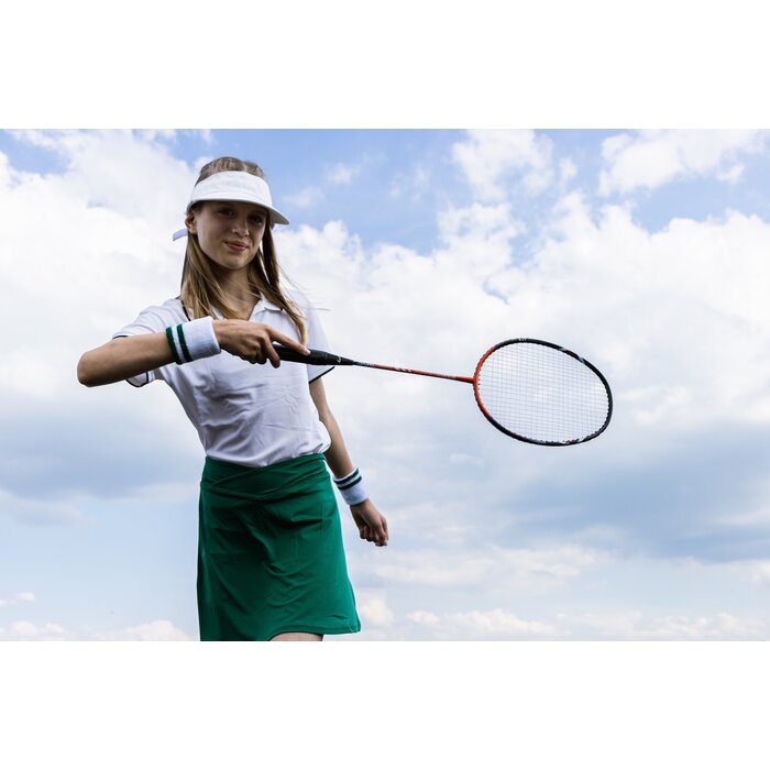 Avento® Avento® - Badminton Racket Staal • SMASH • Zwart/Rood