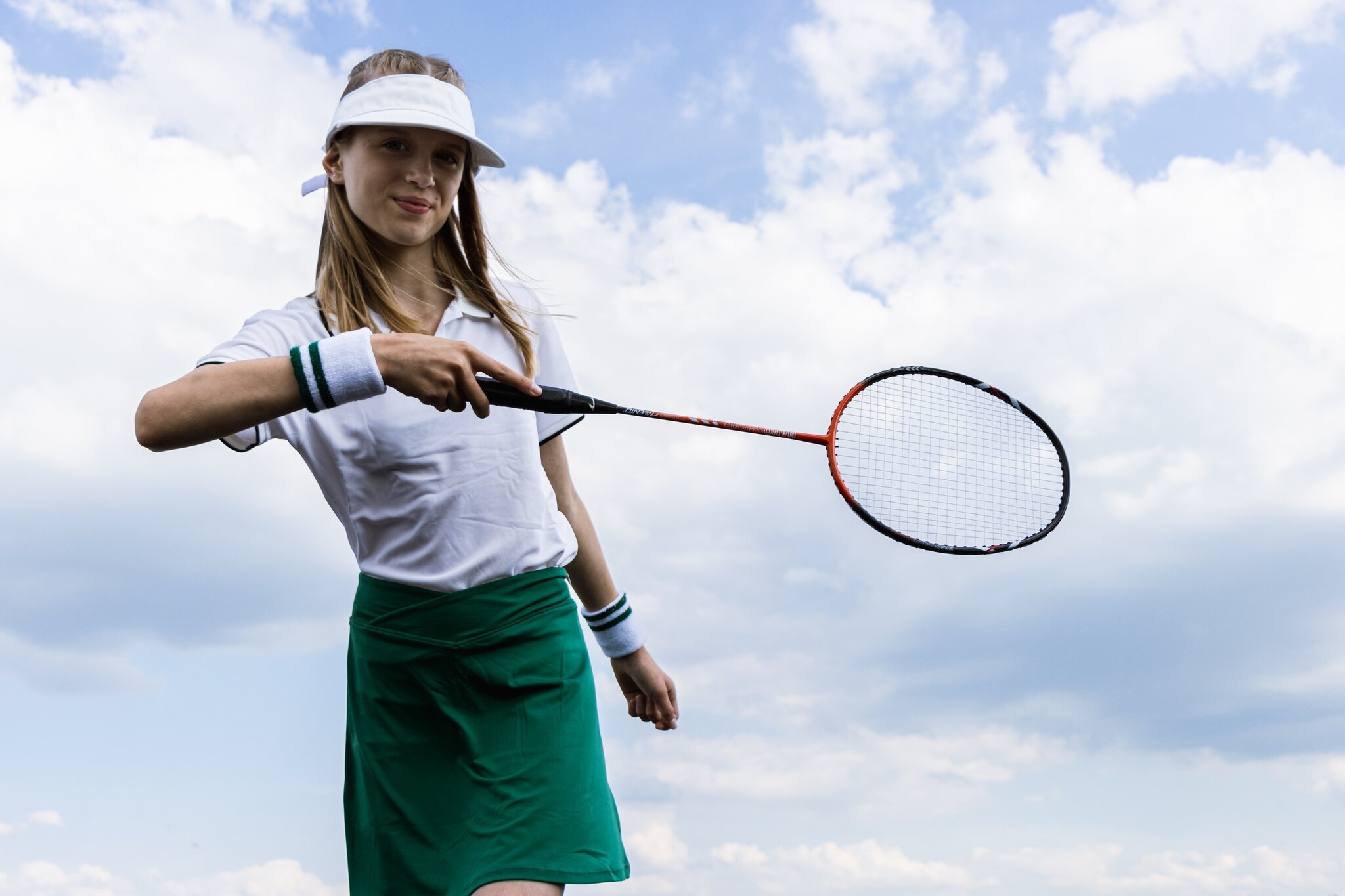 Avento® Avento - Badmintonschläger Stahl - SMASH - Schwarz/Rot