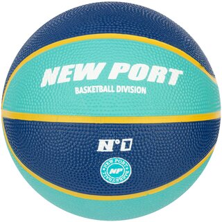 New Port® Mini -Basketballdruck • GRÖßE 1 • Dunkelblau/Aqua