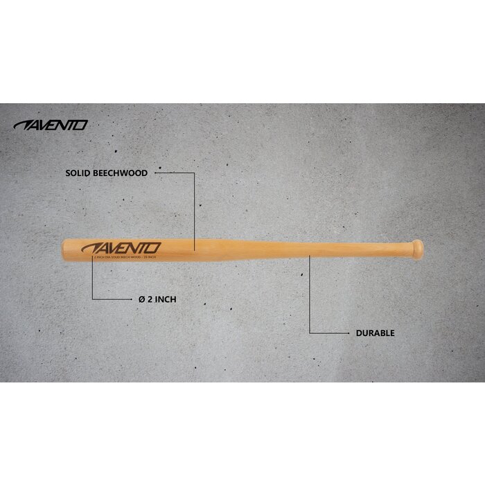 Avento® Avento – Baseballschläger aus Holz –  73 cm – Braun