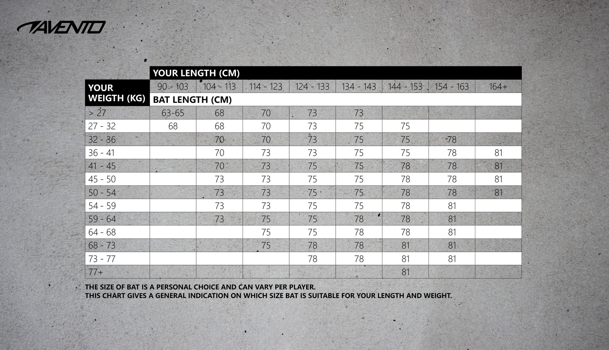 Avento® Avento - Baseballschläger Holz - 63 cm - Braun