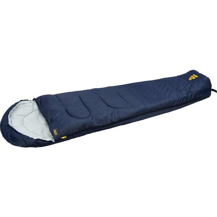 Abbey Camp® Abbey Camp® - Schlafsack Mumie • MADRID-07• Marineblau/Hellgrau