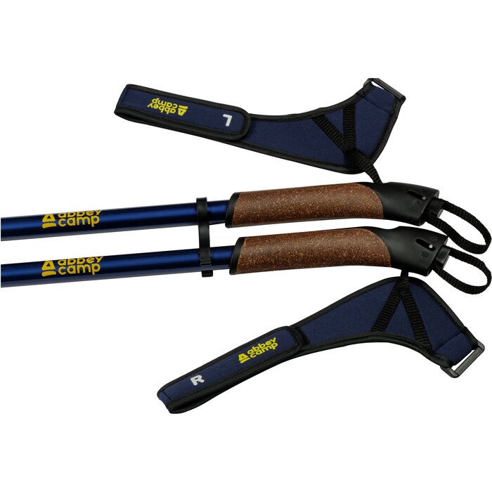 Abbey Camp® Abbey Camp - Adjustable Nordic Walking Poles - GENEVA-140 - Navy/Anthracite