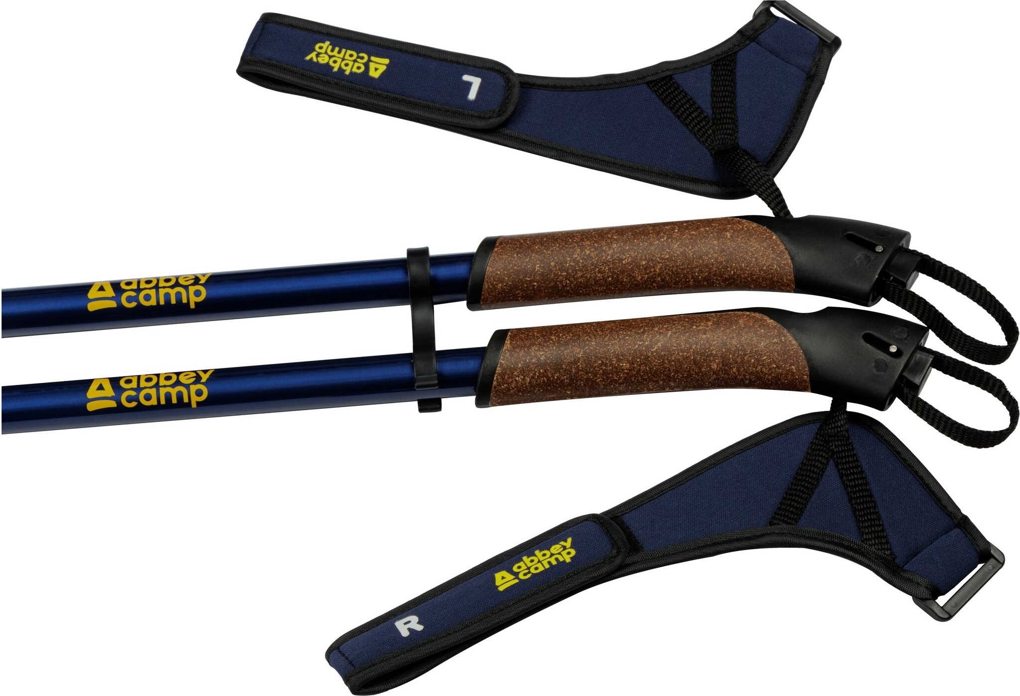 Abbey Camp® Abbey Camp - Adjustable Nordic Walking Poles - GENEVA-140 - Navy/Anthracite