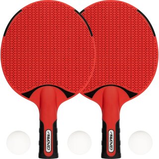 Avento® Tischtennis-Set Outdoor • Rot/Schwarz