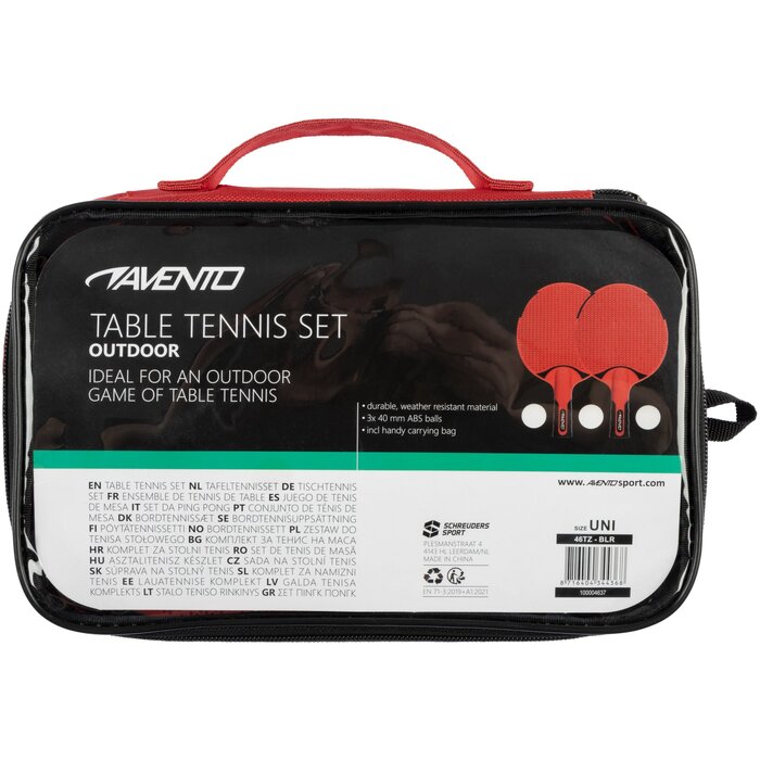 Avento® Avento® - Outdoor Tafeltennisset • Rood/Zwart
