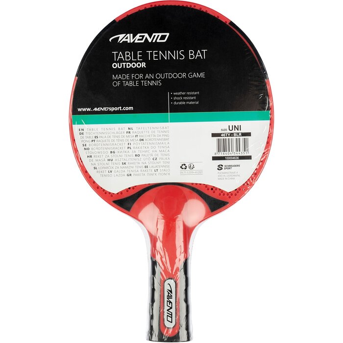 Avento® Avento - Bâton de tennis de table Outdoor • Noir/Rouge