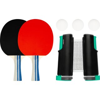 Avento® Avento - Table Tennis Set - COMPLETE - Black/Red