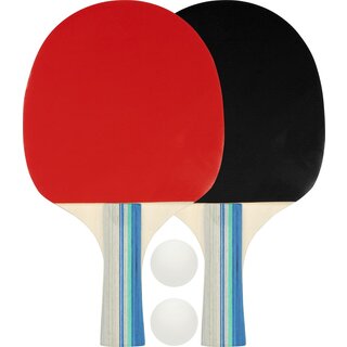 Avento® Set de tennis de table • MATCHTIME • Noir/Rouge