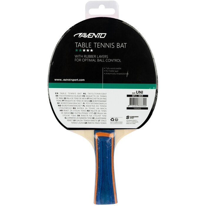 Avento® Avento® - Tafeltennisbat • 2-STAR • Zwart/Rood
