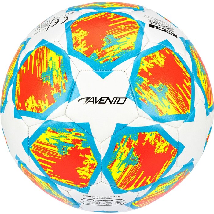 Avento® Avento - Soccer ball - STAR-WIZARD - White/Blue