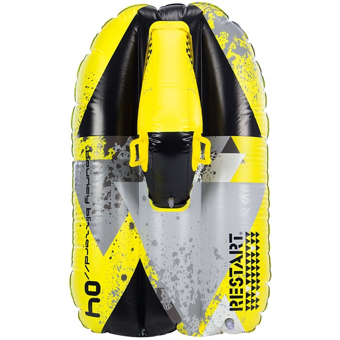 Restart® Restart - Toboggan gonflable pour la neige - BOUNCY BLIZZARD - Jaune/Noir