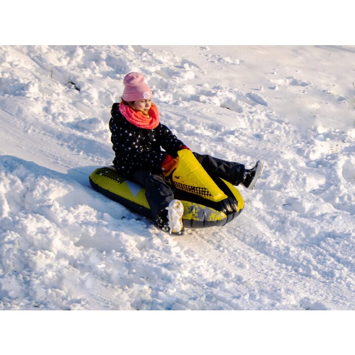 Restart® Restart - Opblaasbare Sneeuwglijder - BOUNCY BLIZZARD - Geel/Zwart