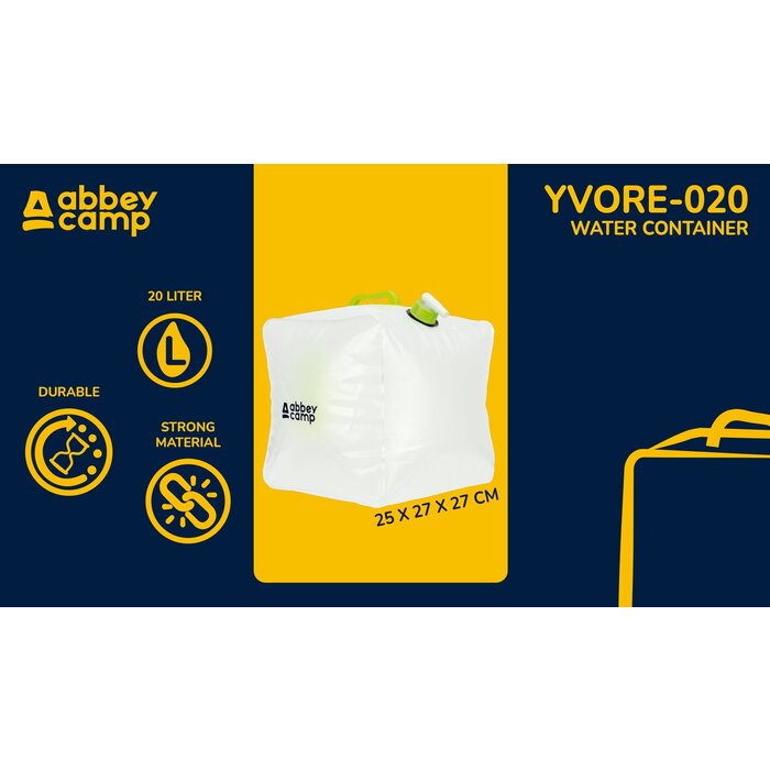 Abbey Camp® Abbey Camp® - Water container with handles - 20 liters - Box - Yvore -020