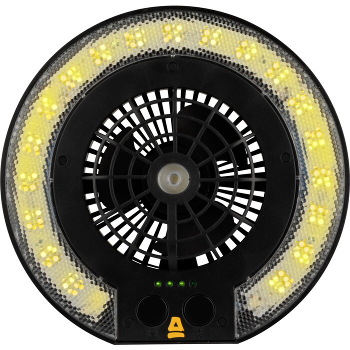 Abbey Camp® Abbey Camp® - 3-in-1 LED Lamp with fan • MONSERRAT-020 • Black
