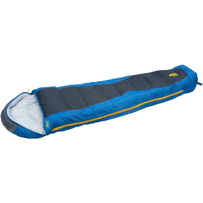 Abbey Camp® Abbey Camp® - Slaapzak Mummie • BERLIN-01 • Blauw/Antraciet