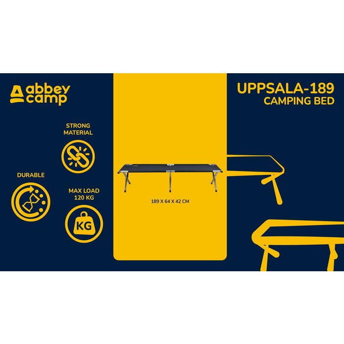 Abbey Camp® Abbey Camp® - Campingbed Luxe • UPPSALA-189 • Marine