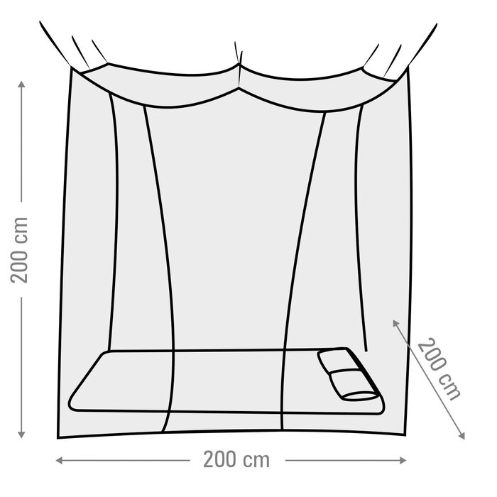 Abbey Camp® Abbey Camp® - Mosquito Net Box 2-Persoons • HANOI-800 • White