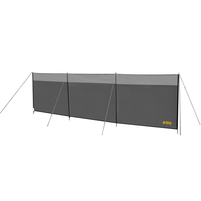 Abbey Camp® Abbey Camp® - Brise-vent 5 mètres • Chicago-500 • Gris/Gris clair