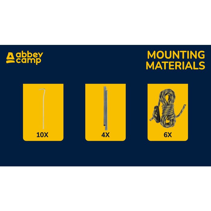 Abbey Camp® Abbey Camp® - Windshield 5 Meter • Chicago-500 • Gray/Light gray