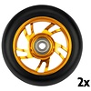 Black Dragon® Black Dragon - Stuntstep Räder Set - SPOKED ALU - Gold/Schwarz