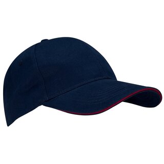 New Port® New Port® - Baseballcap Senior • SANDWICH • Marine/Bordeaux
