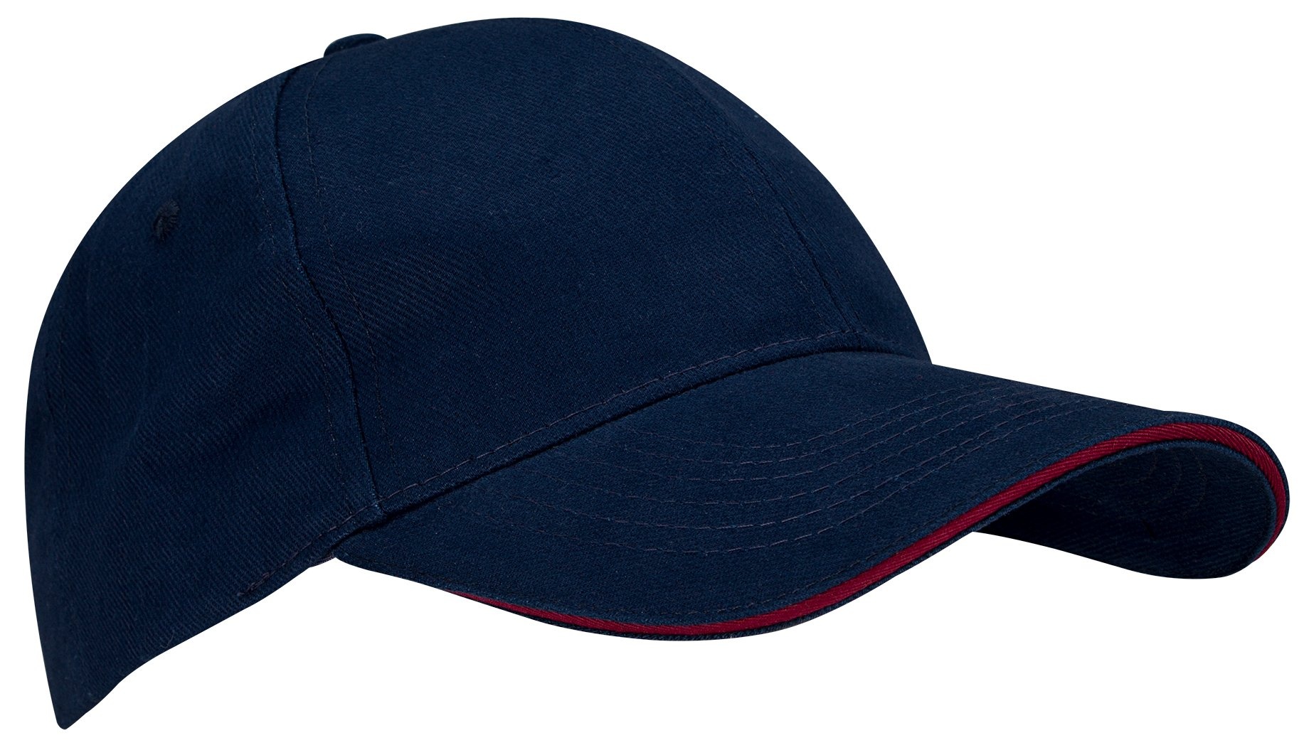 New Port® New Port® - Baseball Cap Senior • SANDWICH • Marineblau/Bordeaux