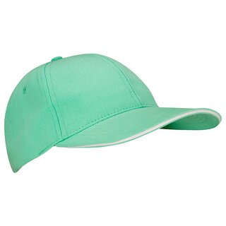 New Port® Baseball Cap Senior • SANDWICH • Mintgrün/Weiß
