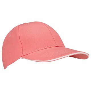 New Port® Baseballcap Senior • SANDWICH • Rose/Blanc