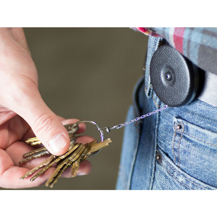Key-Bak Key-Bak 24" Rétracteur original #5 Chaîne en acier inoxydable