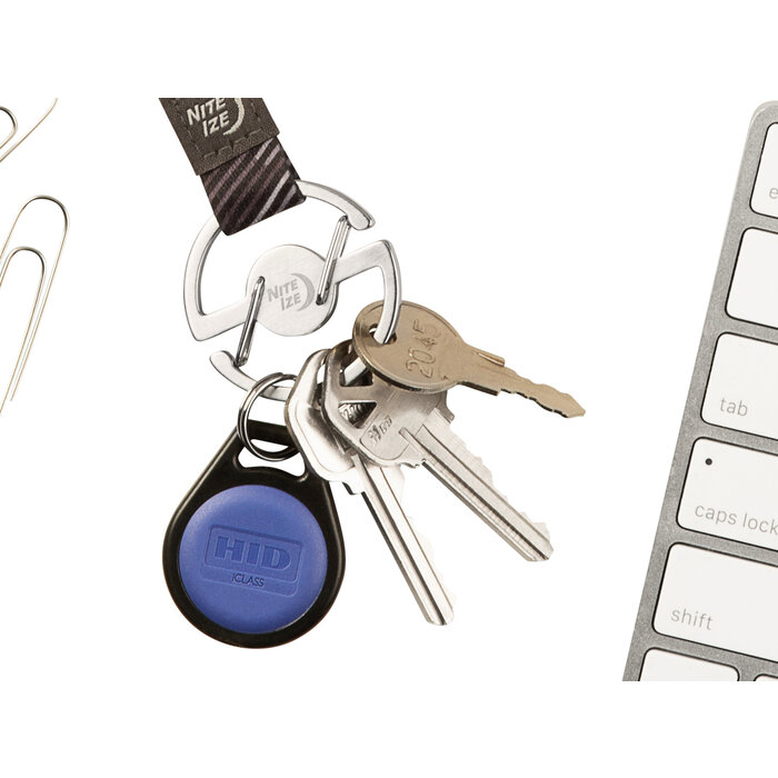 Nite Ize Nite Ize - Medallion - Key Lanyard - Mousqueton argenté