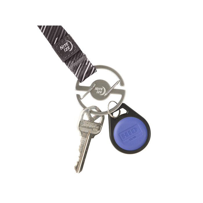 Nite Ize Nite Ize - Medallion - Key Lanyard - Karabiner Silber