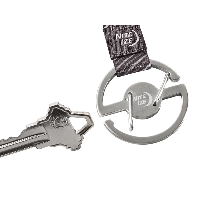 Nite Ize Nite Ize - Medallion - Key Lanyard - Karabiner Silber