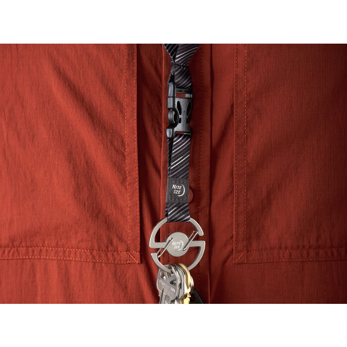 Nite Ize Nite Ize - Medallion - Key Lanyard - Karabiner Silber