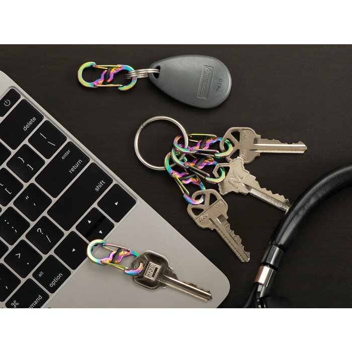 Nite Ize Nite Ize - S-Biner Karabijnhaak Microlock - 5-Pack Spectrum