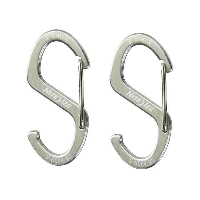 Nite Ize Nite Ize - S-Biner Hook N Hold - Mousqueton - 2-Pack Argent