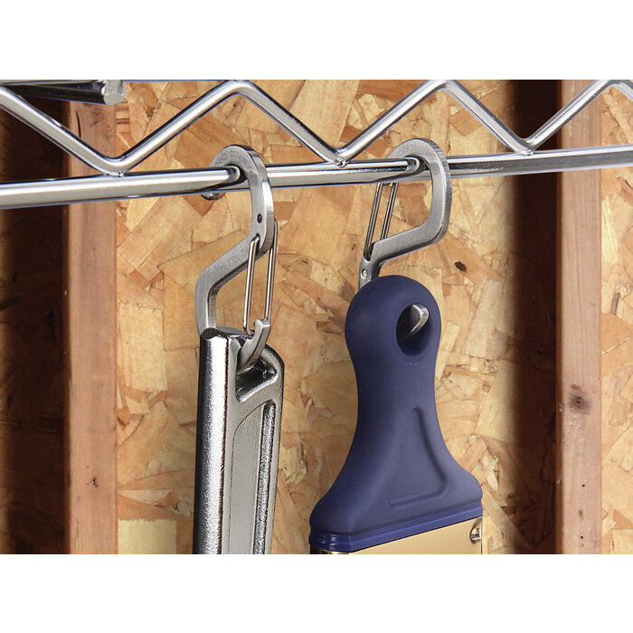 Nite Ize Nite Ize - S-Biner Hook N Hold - Karabijnhaak - 2-Pack Zilver