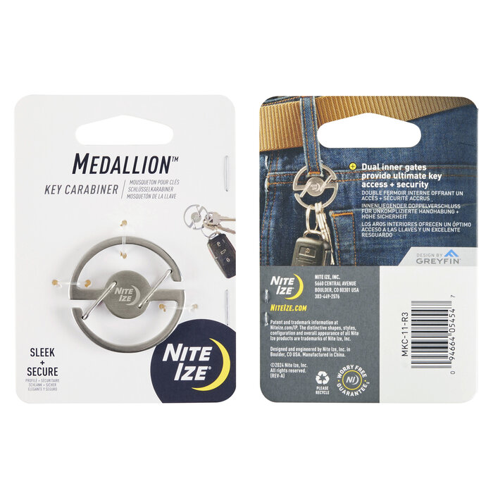 Nite Ize Nite Ize - Medallion - Carabiner Silver