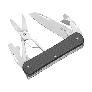 Fox Cutlery Fox - Vulpis - Pocket knife 3 Tools - Carbon Fiber