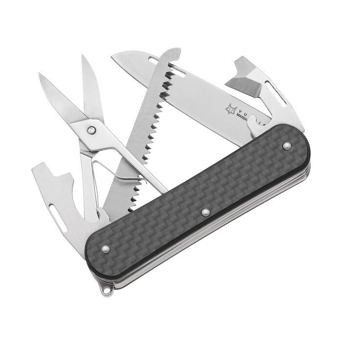 Fox Cutlery Fox - Vulpis - Couteau de poche 5 Tools - Carbon Fiber