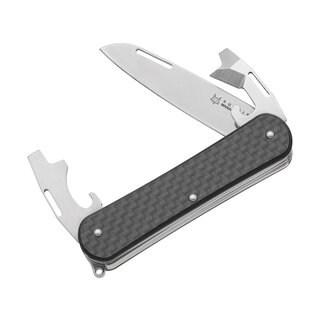 Fox Cutlery Fox - Vulpis - Pocket Knife 2 Tools - Carbon Fiber