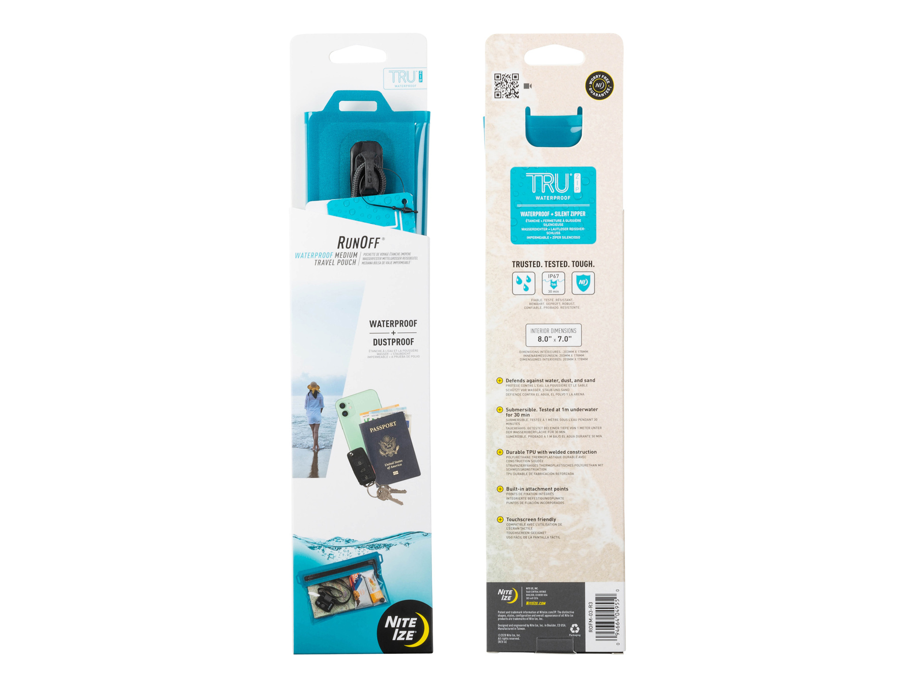 Nite Ize Nite Ize - Sac de voyage résistant à l'eau - Bleu - M