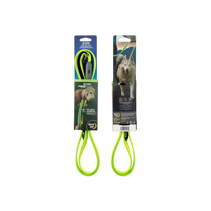 Nite Ize Nite Ize - NiteDog - LED Ceinture rechargeable - Vert - 122CM